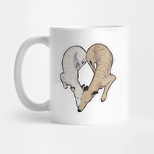 greyhound love Mug